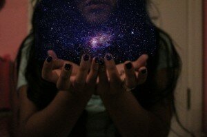 galaxy-girl-photograph-pretty-universe-Favim.com-62828