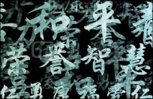 Chinese Writing Calligraphy Background